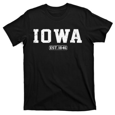 Iowa Vintage State Athletic Style T-Shirt