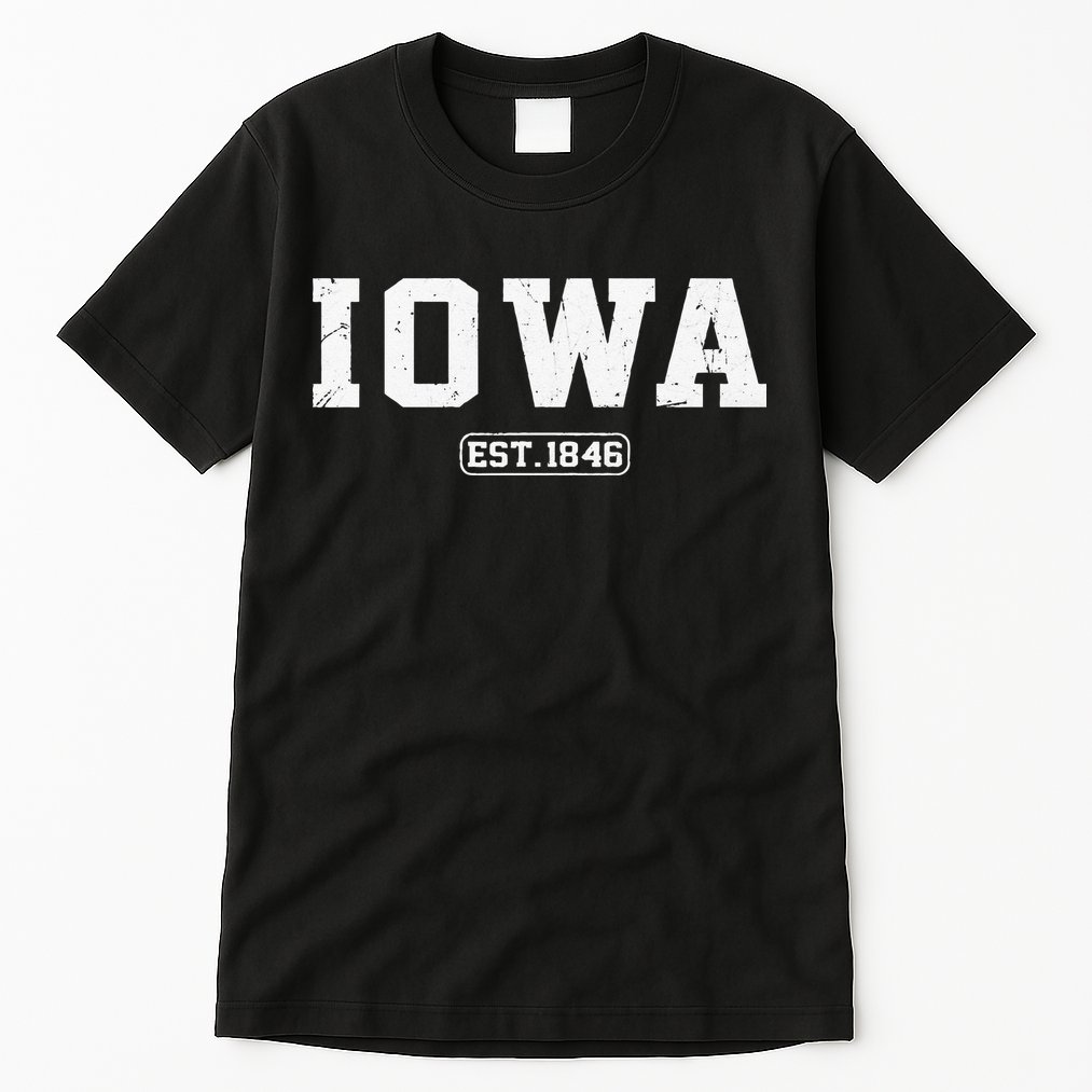 Iowa Vintage State Athletic Style Tall T-Shirt