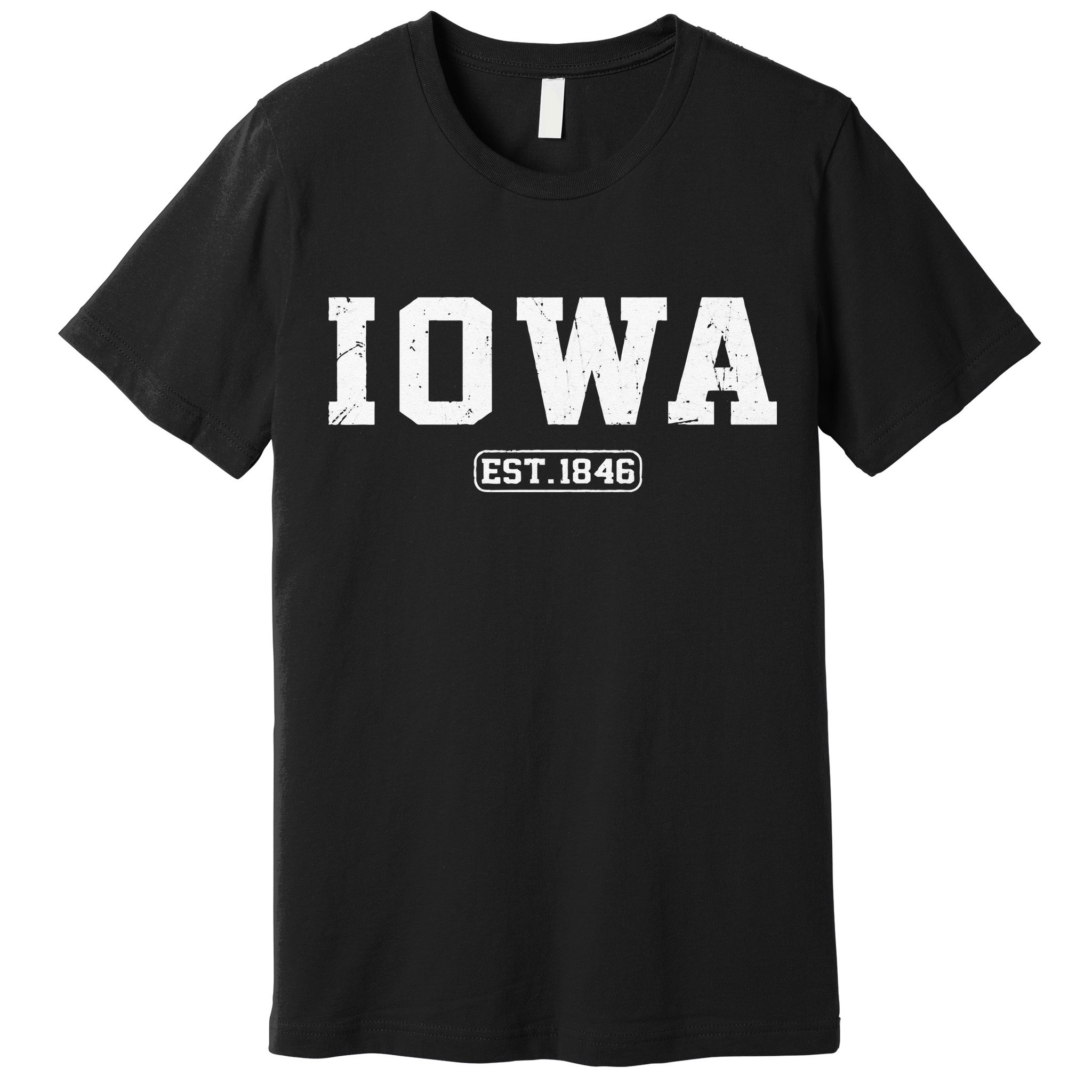 Iowa Vintage State Athletic Style Premium T-Shirt