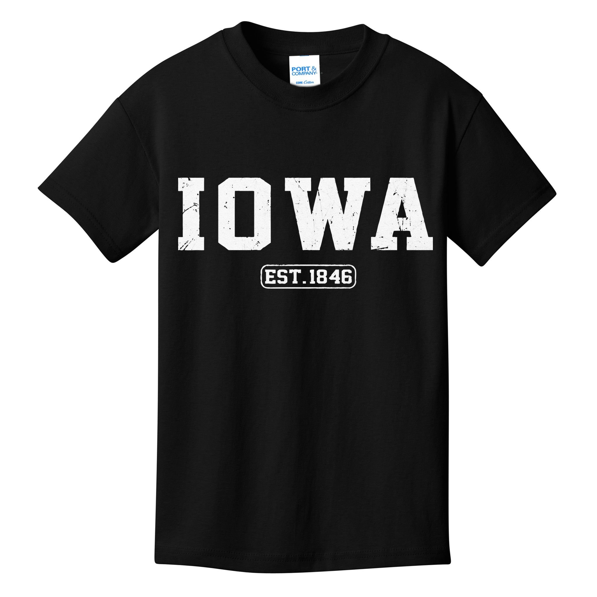 Iowa Vintage State Athletic Style Kids T-Shirt
