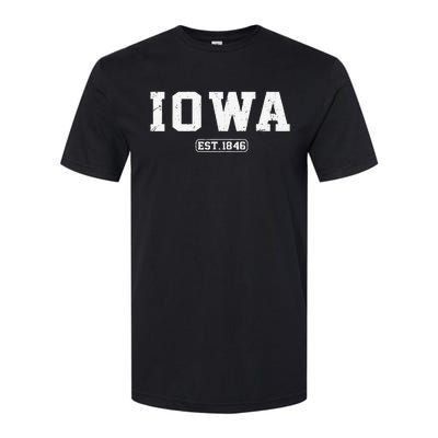 Iowa Vintage State Athletic Style Softstyle® CVC T-Shirt