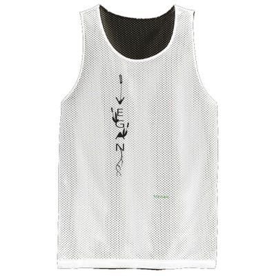 Im Vegan Shirts Vegan Roots Leafs Plant Based Mesh Reversible Basketball Jersey Tank