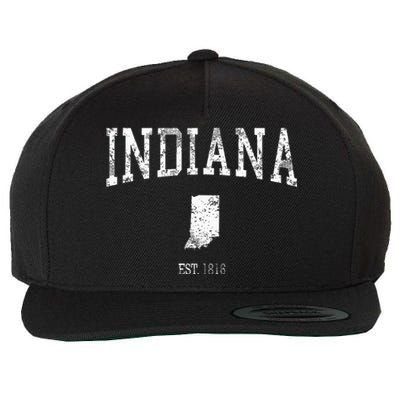 Indiana Vintage Sports Design Id Wool Snapback Cap