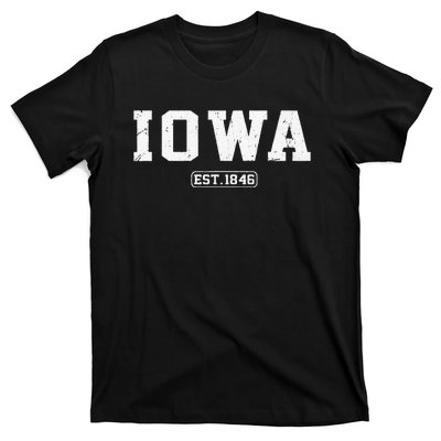 Iowa Vintage State Athletic Style T-Shirt