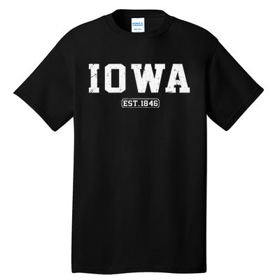 Iowa Vintage State Athletic Style Tall T-Shirt