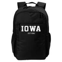 Iowa Vintage State Athletic Style Daily Commute Backpack