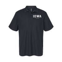 Iowa Vintage State Athletic Style Softstyle Adult Sport Polo