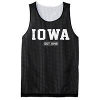 Iowa Vintage State Athletic Style Mesh Reversible Basketball Jersey Tank