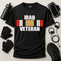 Iraq Veteran Stripe Badge Cooling Performance Crew T-Shirt
