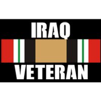 Iraq Veteran Stripe Badge Bumper Sticker