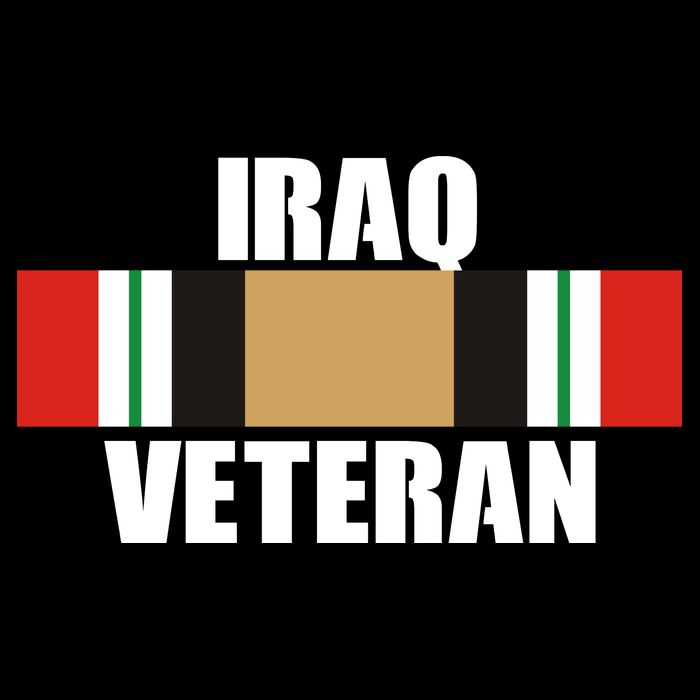 Iraq Veteran Stripe Badge Bucket Hat