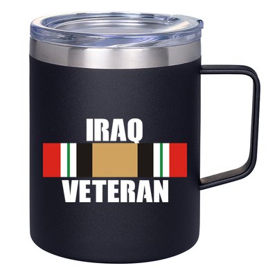 Iraq Veteran Stripe Badge 12oz Stainless Steel Coffee Mug