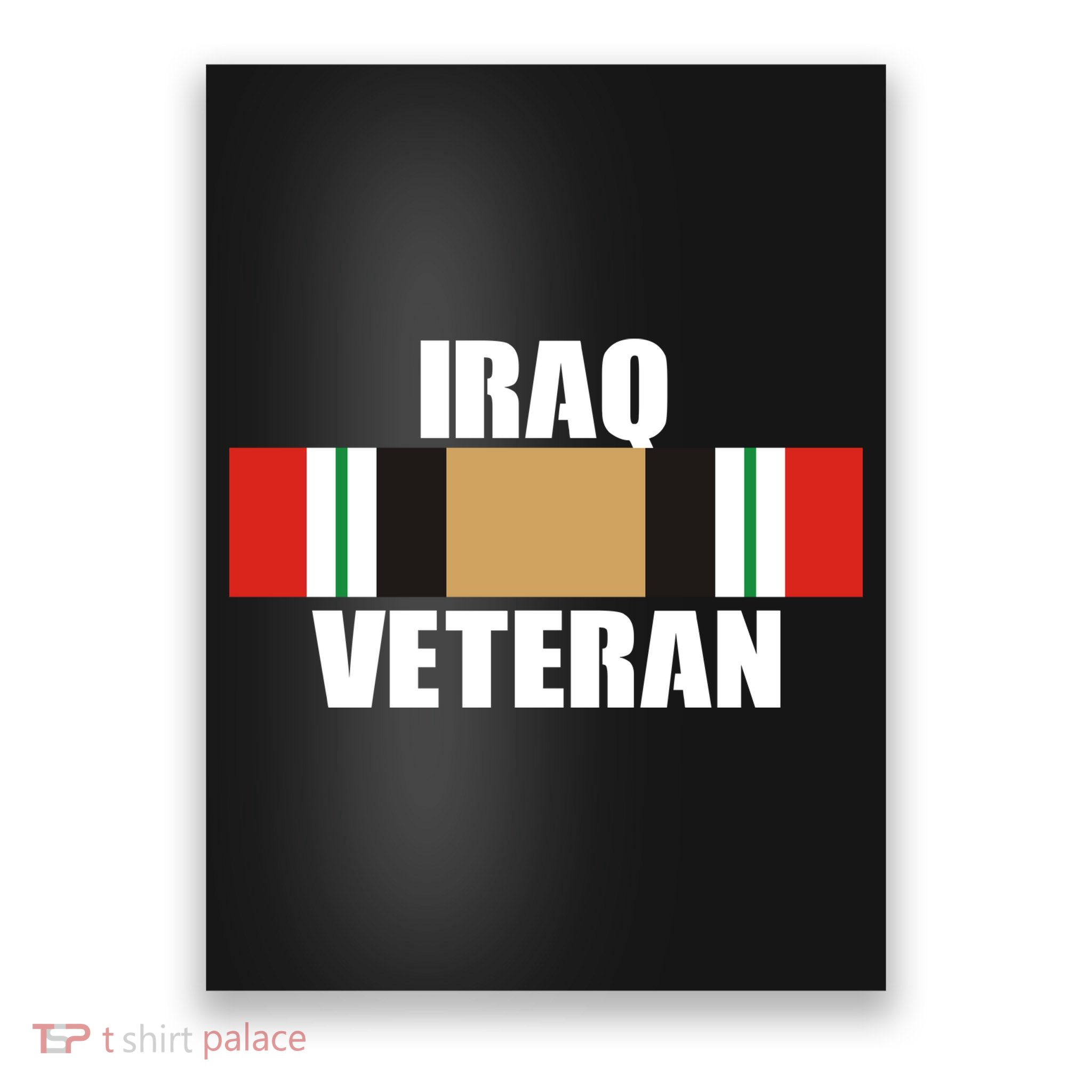 Iraq Veteran Stripe Badge Poster