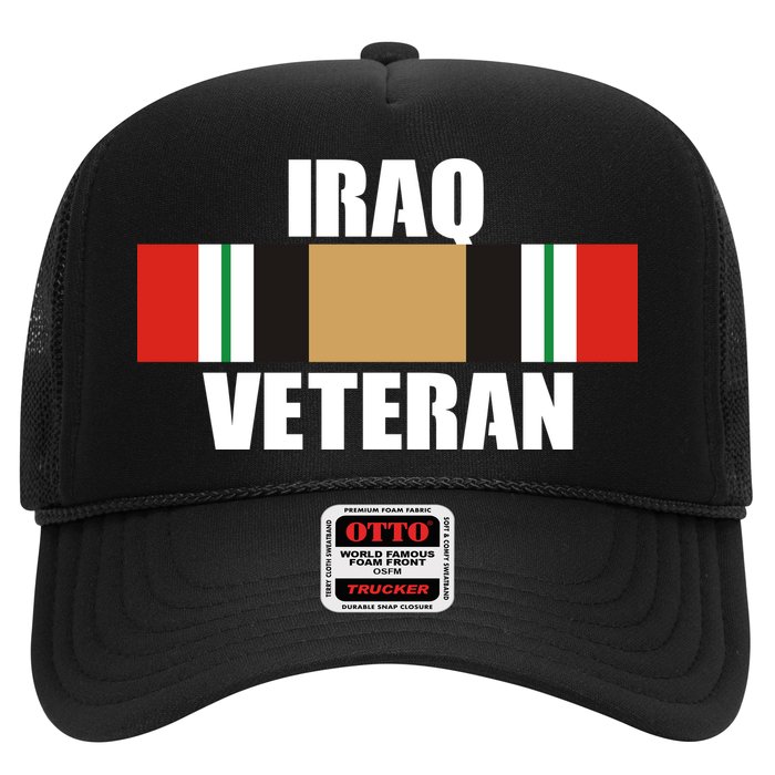 Iraq Veteran Stripe Badge Trucker Hat