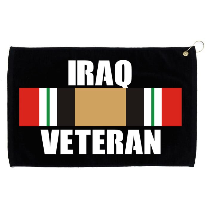 Iraq Veteran Stripe Badge Grommeted Golf Towel