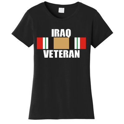 Iraq Veteran Stripe Badge Women's T-Shirt