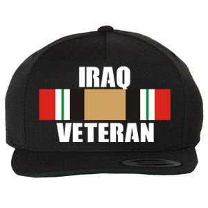 Iraq Veteran Stripe Badge Wool Snapback Cap