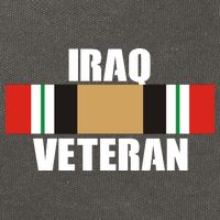 Iraq Veteran Stripe Badge Cotton Canvas Backpack