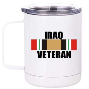 Iraq Veteran Stripe Badge 12 oz Stainless Steel Tumbler Cup