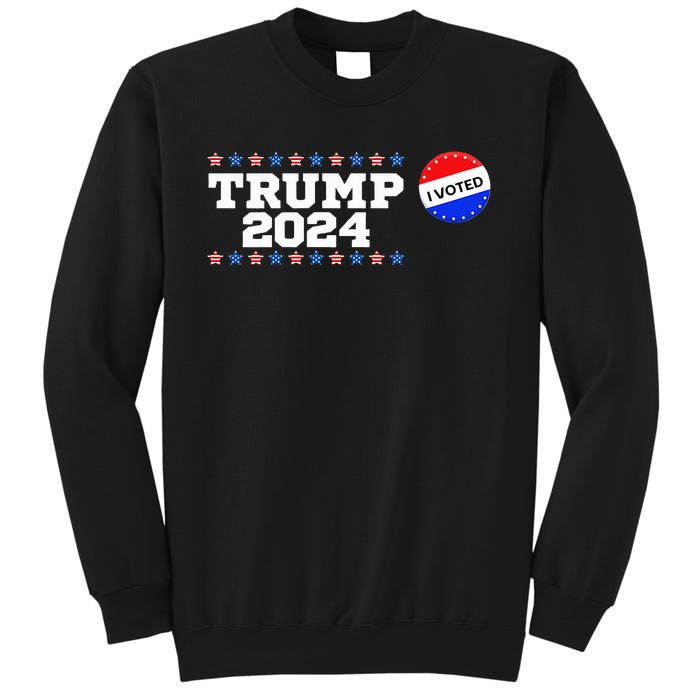 I Voted Trump Vance 2024 Retro America Us Election Sweatshirt