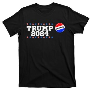 I Voted Trump Vance 2024 Retro America Us Election T-Shirt