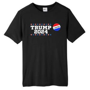 I Voted Trump Vance 2024 Retro America Us Election Tall Fusion ChromaSoft Performance T-Shirt