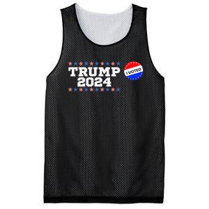 I Voted Trump Vance 2024 Retro America Us Election Mesh Reversible Basketball Jersey Tank