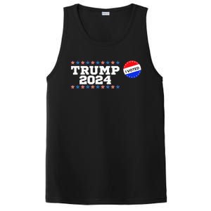 I Voted Trump Vance 2024 Retro America Us Election PosiCharge Competitor Tank