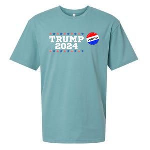 I Voted Trump Vance 2024 Retro America Us Election Sueded Cloud Jersey T-Shirt