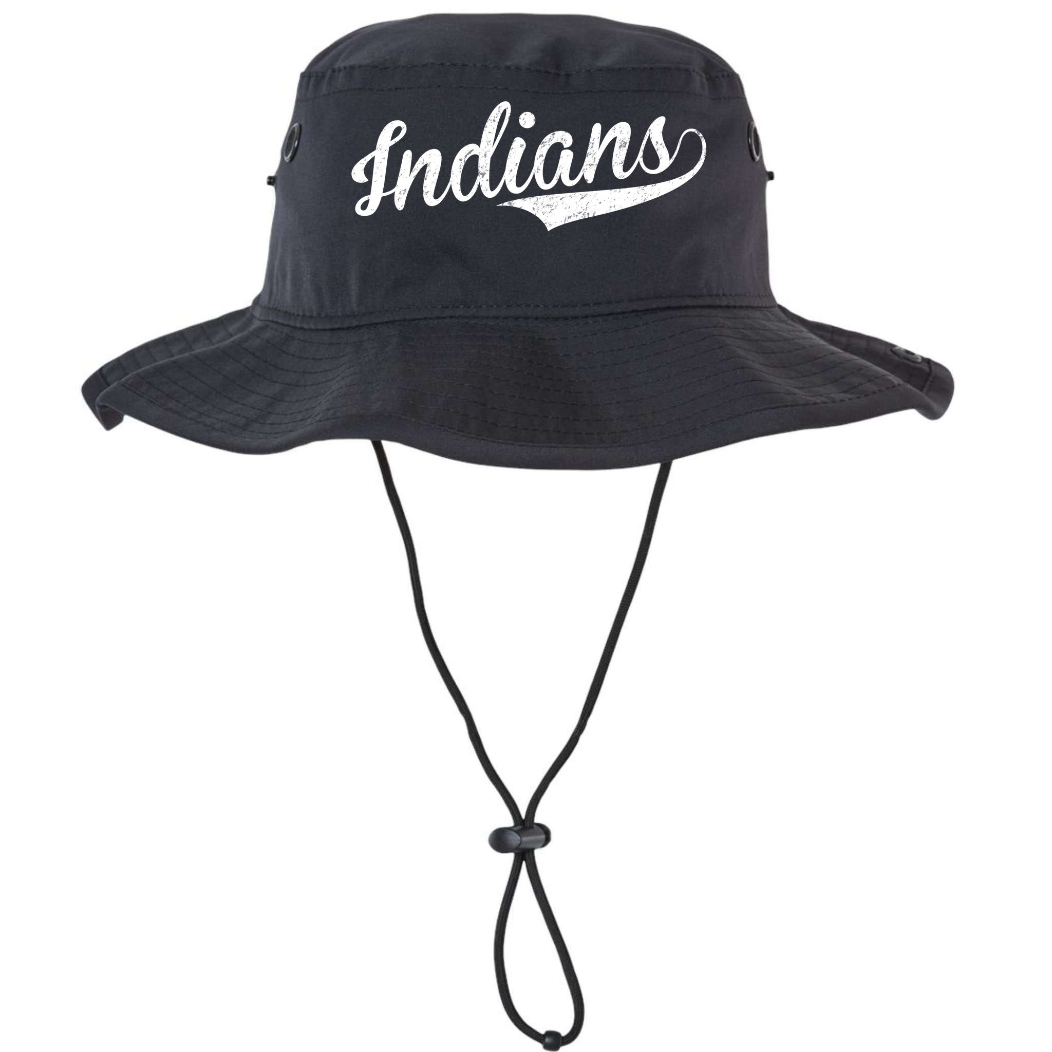 Indians Vintage Team Logo Bucket Hat