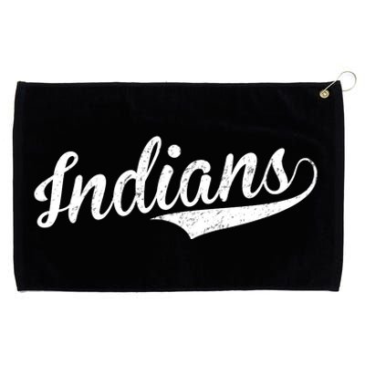 Indians Vintage Team Logo Grommeted Golf Towel