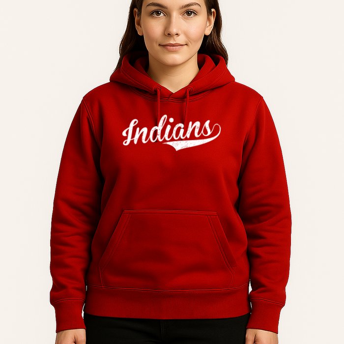 Indians Vintage Team Logo Hoodie