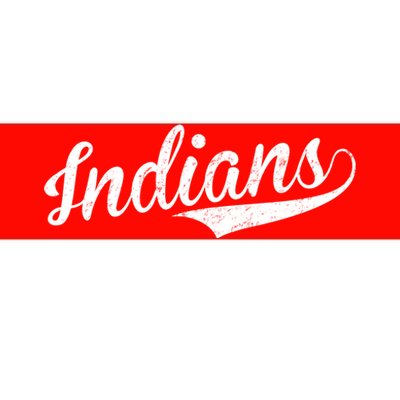 Indians Vintage Team Logo Bumper Sticker