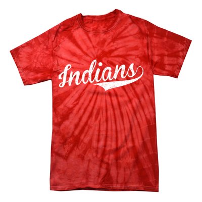 Indians Vintage Team Logo Tie-Dye T-Shirt