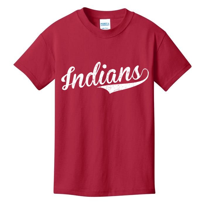 Indians Vintage Team Logo Kids T-Shirt