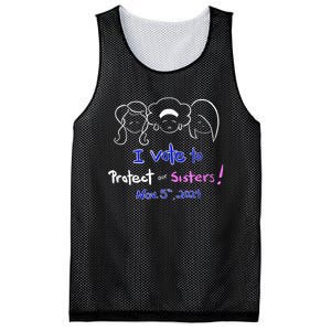 I Vote To Protect Our Sisters! Vote For Democrats In 2024 Mesh Reversible Basketball Jersey Tank