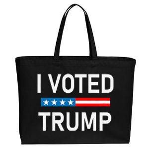 I Voted Trump Cotton Canvas Jumbo Tote