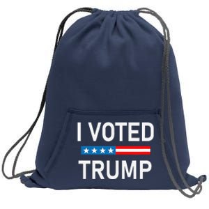 I Voted Trump Sweatshirt Cinch Pack Bag