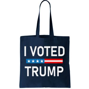 I Voted Trump Tote Bag