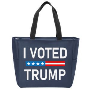 I Voted Trump Zip Tote Bag