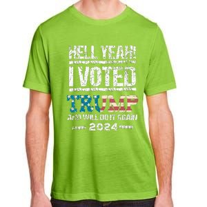 I Voted Trump 2024 Adult ChromaSoft Performance T-Shirt