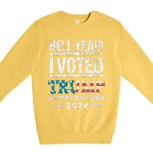 I Voted Trump 2024 Premium Crewneck Sweatshirt