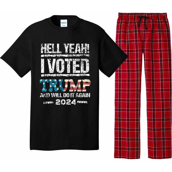 I Voted Trump 2024 Pajama Set