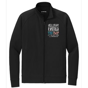 I Voted Trump 2024 Stretch Full-Zip Cadet Jacket