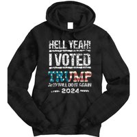 I Voted Trump 2024 Tie Dye Hoodie