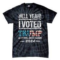 I Voted Trump 2024 Tie-Dye T-Shirt