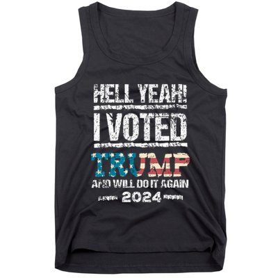 I Voted Trump 2024 Tank Top