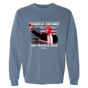 I Voted Trump 2024 Garment-Dyed Sweatshirt