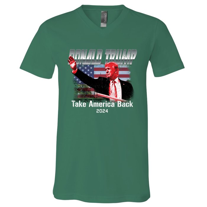 I Voted Trump 2024 V-Neck T-Shirt