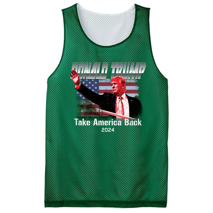 I Voted Trump 2024 Mesh Reversible Basketball Jersey Tank